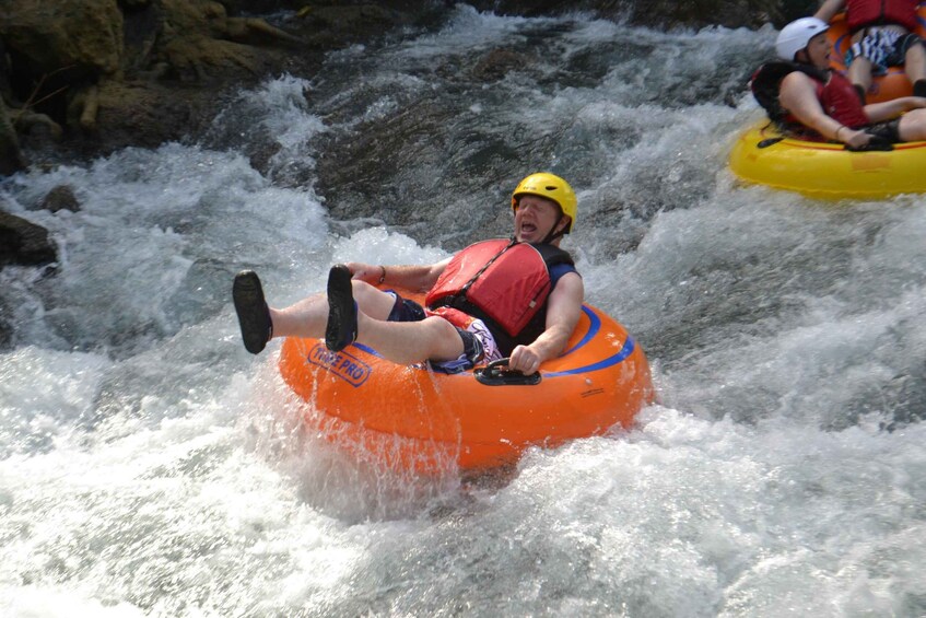 Falmouth: Jungle River Tubing & Bamboo Beach Club VIP Access