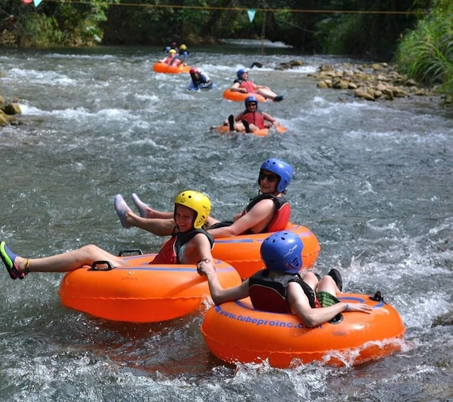 Picture 1 for Activity Falmouth: Jungle River Tubing & Bamboo Beach Club VIP Access