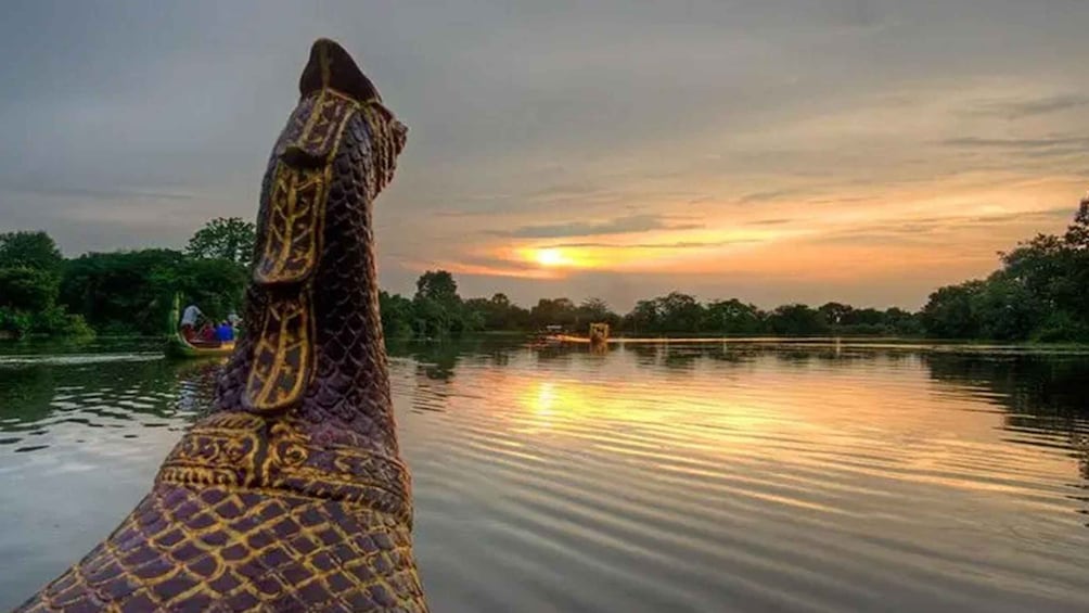 Picture 2 for Activity Amazing Sunset With Angkor Gondola Boat Ride