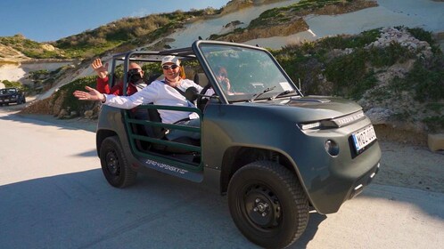 Von Malta aus: Selbstfahrende E-Jeep geführte Tour in Gozo