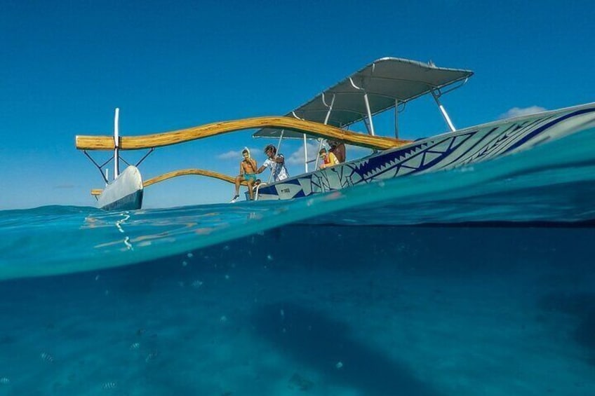 Bora Bora Combo group tour full day snorkeling + motu lunch + jet ski