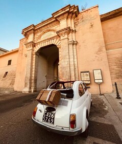 Cagliari | Apéritif avec la ville excursion à bord d'une fiat 500 vintage