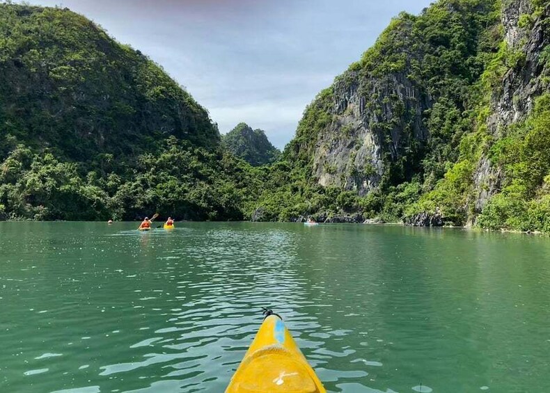 Picture 1 for Activity Cat Ba: Lan Ha & Ha Long Bay Kayak & Snorkel Boat Tour