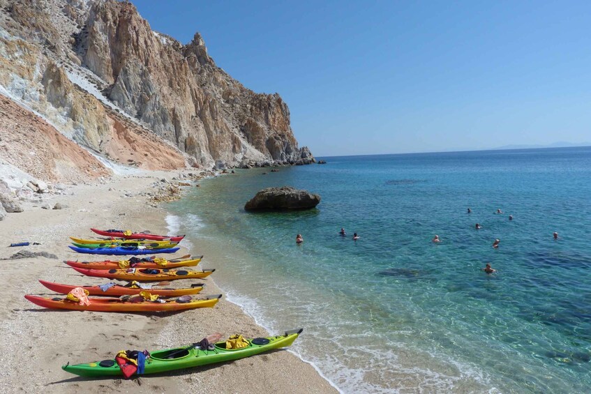 Picture 3 for Activity Milos: Guided Kayaking Trip with Snorkelling & Lunch