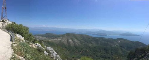 Kavos: Korfus nordkyst, Pantokrator-fjellet og Sinies-tur