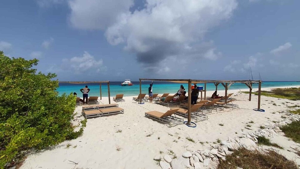 Picture 3 for Activity Willemstad: Klein Curaçao Beach Boat Cruise with an Open Bar