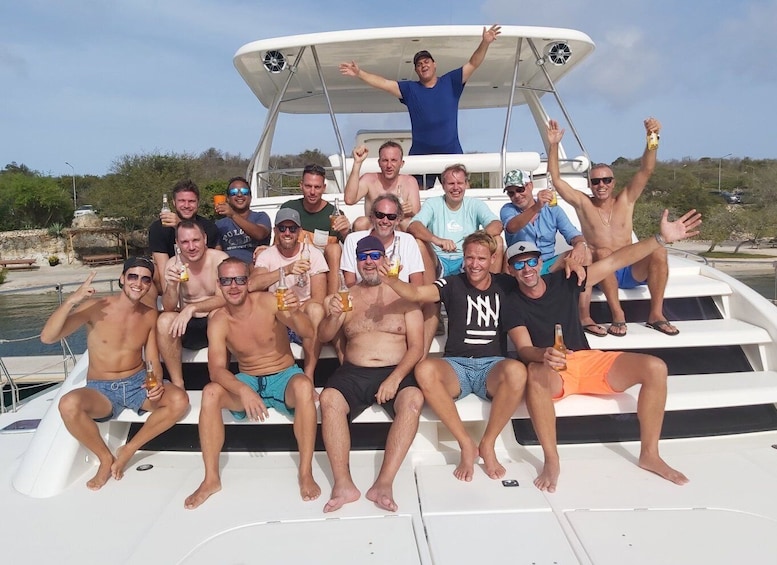 Picture 7 for Activity Willemstad: Klein Curaçao Beach Boat Cruise with an Open Bar