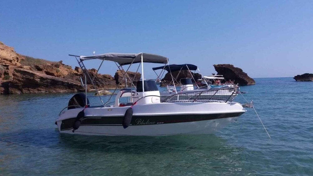 Picture 2 for Activity San Leone: Scala dei Turchi Private Boat Tour with Aperitif