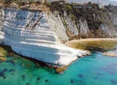 San Leone: recorrido privado en barco por la Scala dei Turchi con aperitivo