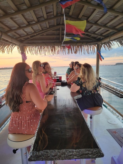 Picture 7 for Activity Destin: Sunset Cruise with Soft Drinks on a Tiki-Themed Boat