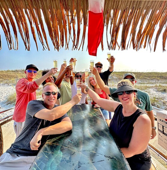 Picture 5 for Activity Destin: Sunset Cruise with Soft Drinks on a Tiki-Themed Boat