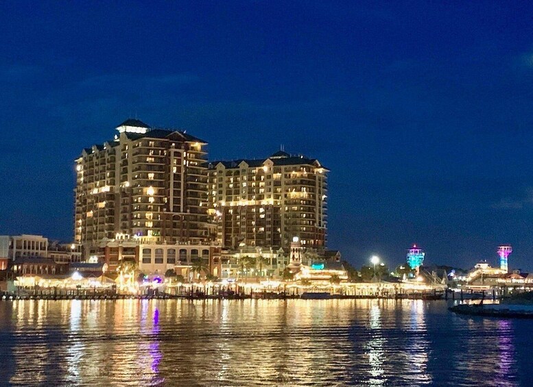 Destin: Sunset Cruise with Soft Drinks on a Tiki-Themed Boat