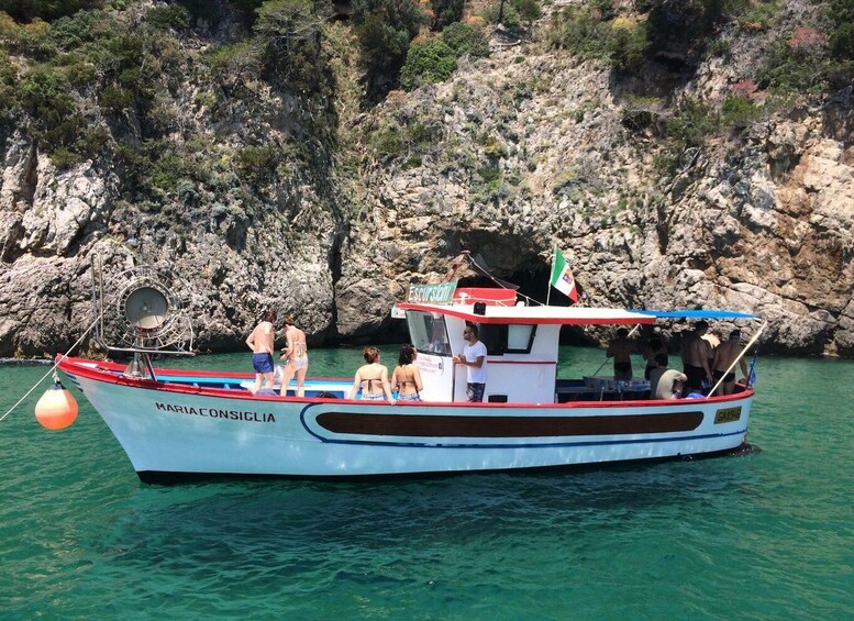 Picture 2 for Activity Sperlonga: Boat Cruise to the Blue Grotto with Swimming