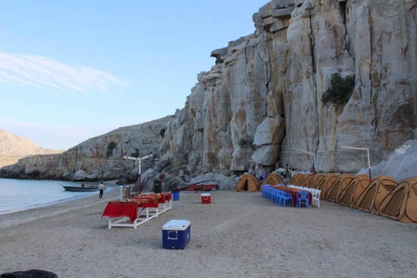 Khasab: Beach Camping with a Full Day Cruise with full board