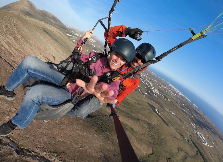 Picture 1 for Activity Lanzarote: Tandem Paragliding Flight Over Lanzarote