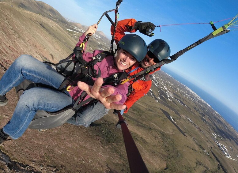 Picture 1 for Activity Lanzarote: Tandem Paragliding Flight Over Lanzarote