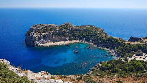 Rhodos: Cruise naar beroemde baaien met een zeiljacht (kleine groep)