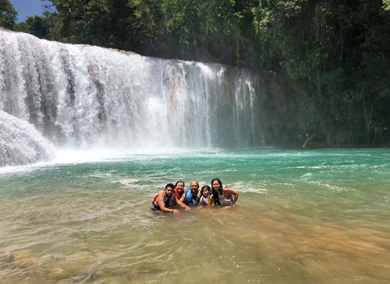 Picture 1 for Activity From Palenque: Misol-Ha and Agua Azul Waterfalls Tour