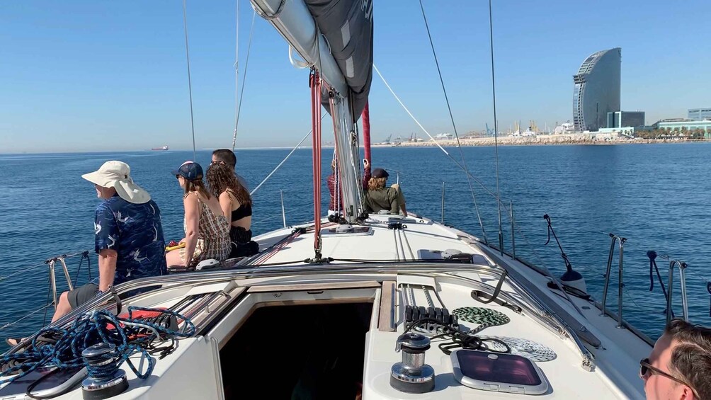 Picture 1 for Activity Barcelona: 2-Hour Sailboat Tour with Paddle Boarding