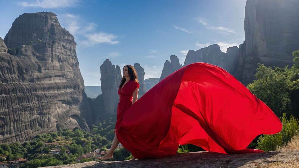 Picture 1 for Activity Kalabaka: Meteora Flying Dress Photoshoot