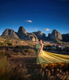 Kalabaka: Meteora Flying Dress Photoshoot