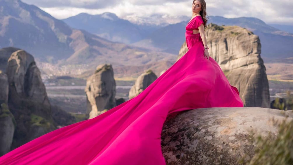 Picture 8 for Activity Kalabaka: Meteora Flying Dress Photoshoot