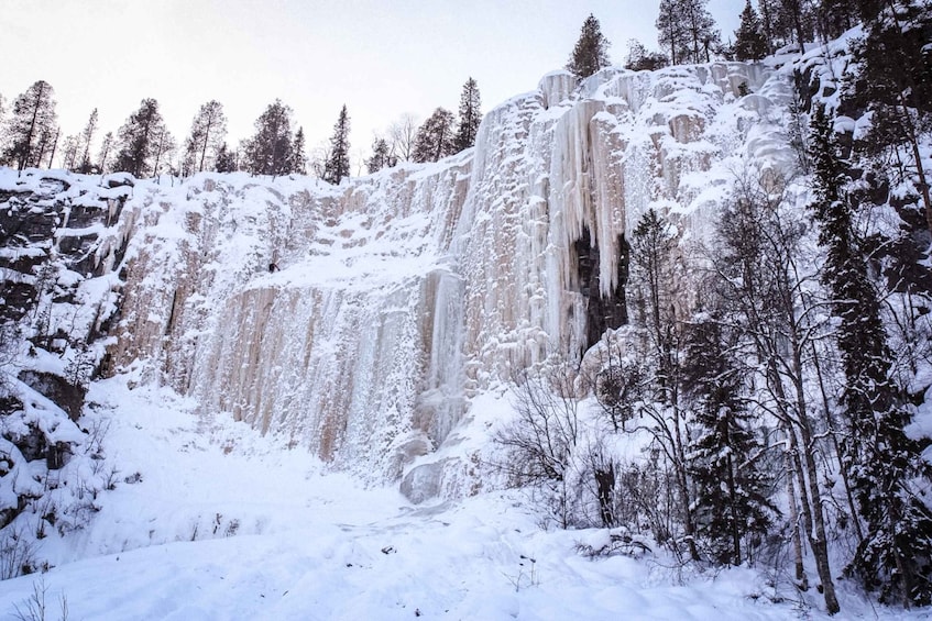 Picture 1 for Activity Rovaniemi: Korouoma frozen waterfalls with sauna and lunch