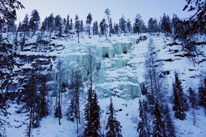 Fra Rovaniemi: Tur til Korouoma Canyon og frosne fossefall