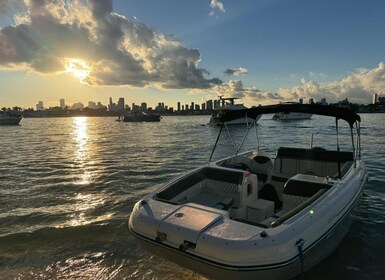 Miami Beach: Private Boat Tour with Captain and Champagne