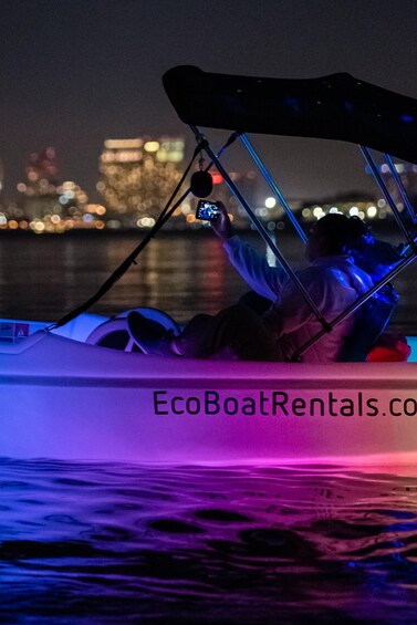 Picture 9 for Activity San Diego: Night Date Glow Pedal Boat with Downtown Views