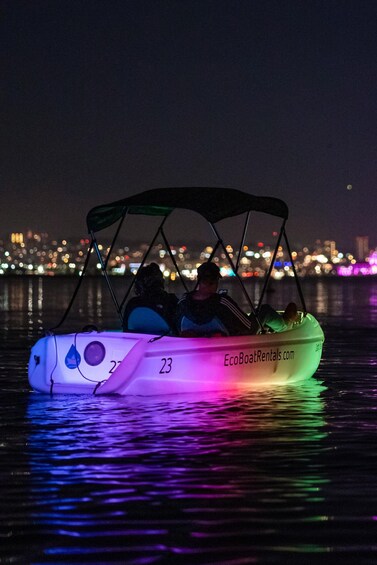 Picture 7 for Activity San Diego: Night Date Glow Pedal Boat with Downtown Views