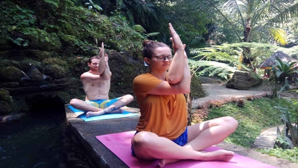 Picture 2 for Activity Bali: Meditation & Yoga at a Waterfall with Blessing Ritual