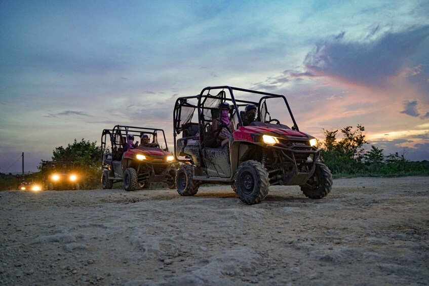 Picture 1 for Activity Punta Cana: Sunset Buggy Tour With Cave Swim and Dance Show