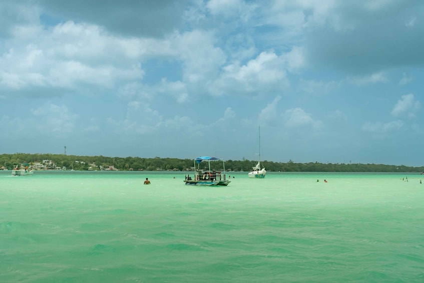 Picture 1 for Activity Bacalar: Seven Colors Lagoon Day Tour With Pickup & Drop-Off