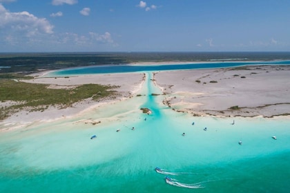 Bacalar : Seven Colors Lagoon Day Tour avec ramassage et dépôt