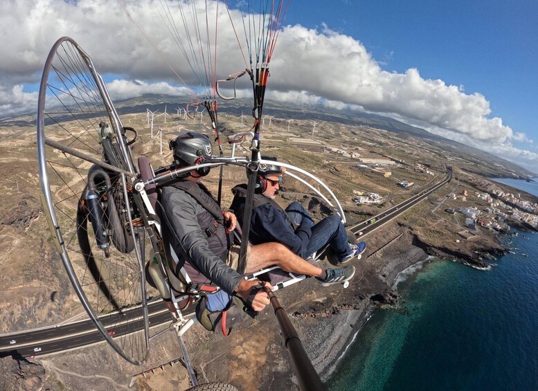 Picture 2 for Activity Adeje: Paratrike Flying Tour with Hotel Pickup and Photos