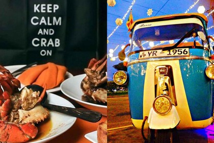 Ministry of Crab Kolmen ruokalajin ateria Colombo TukTuk Tourin kanssa