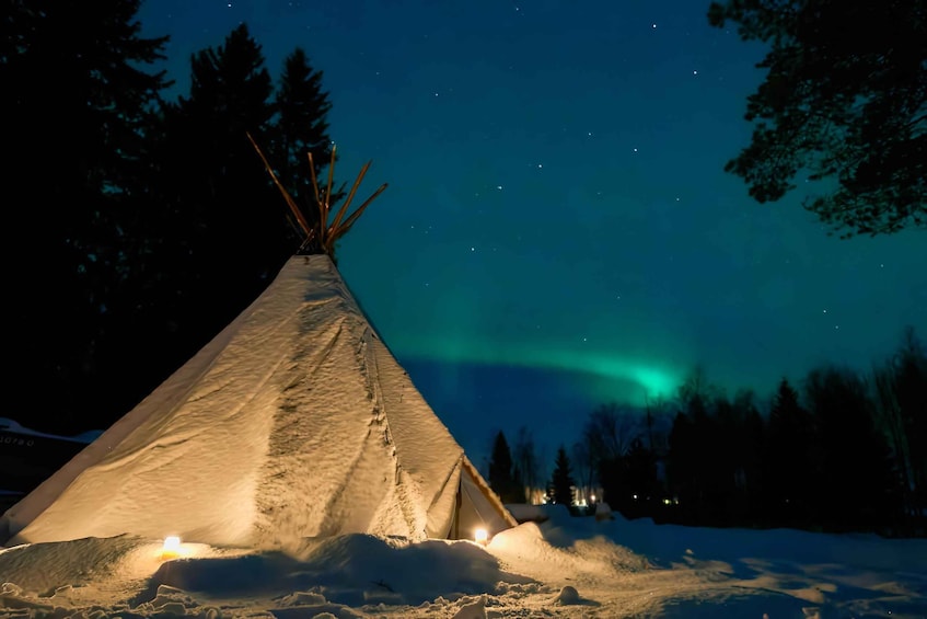 Picture 4 for Activity Ii: Snowmobile sleigh trip on frozen sea under starlit sky