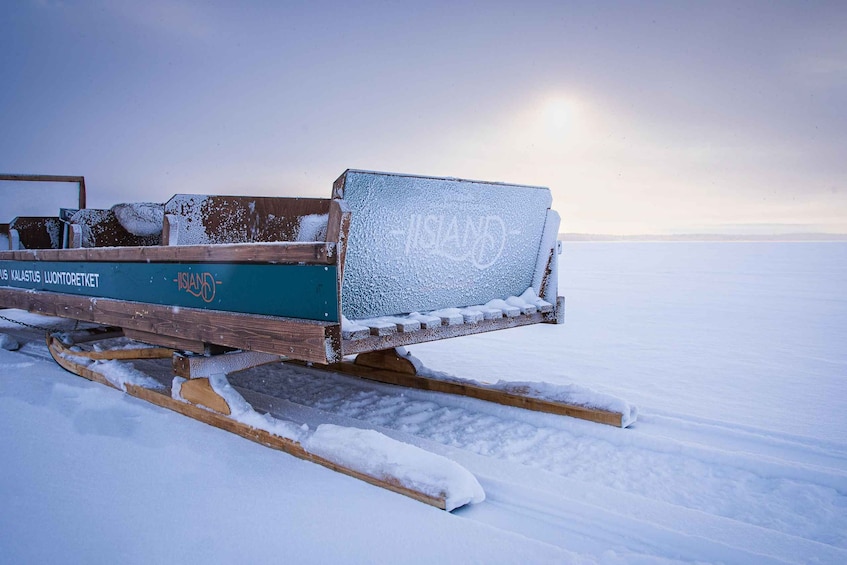 Picture 1 for Activity Ii: Snowmobile sleigh trip on frozen sea under starlit sky