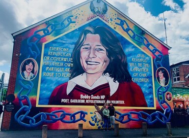 Belfast political mural and peace wall taxi tour.