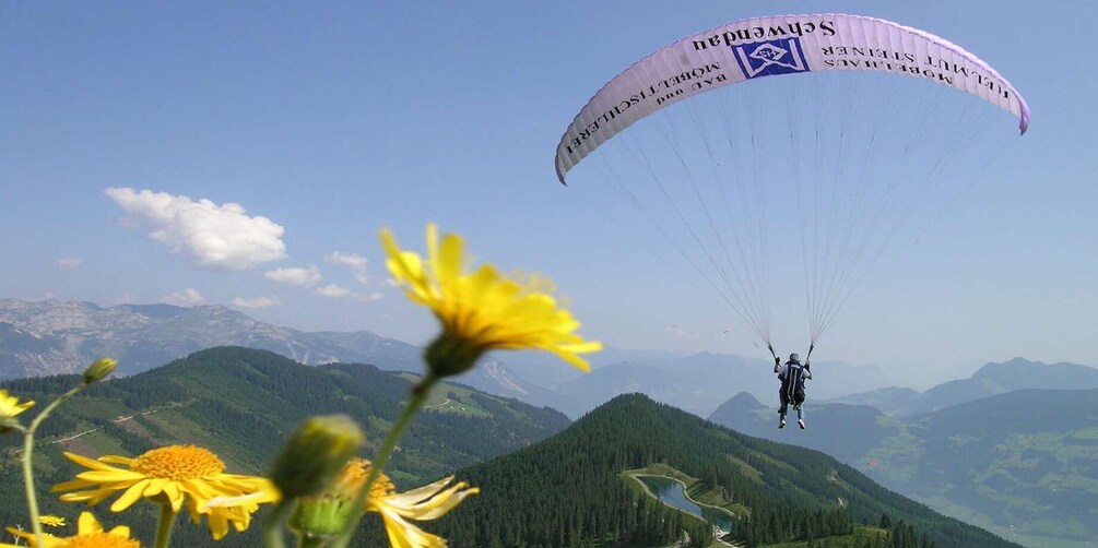 Picture 2 for Activity Mayrhofen: Paragliding Flight Experience Over Mountains