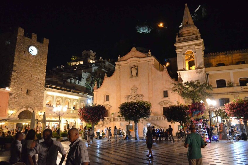 Picture 2 for Activity Taormina: Sunset Walking Tour & Aperitif on Rooftop Terrace