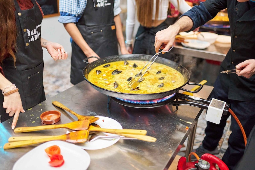 Picture 13 for Activity Barcelona: Paella Cooking Class with Market Visit and More