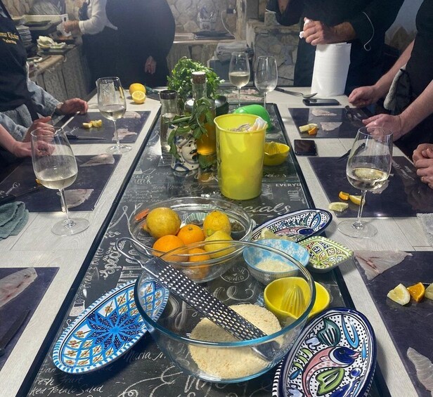 Picture 2 for Activity Palermo: Sicilian Cuisine Social Cooking Class & Dinner