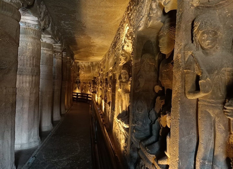 Picture 2 for Activity From Aurangabad: Ajanta and Ellora Caves Private 2-Day Tour