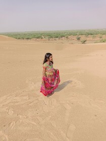 Jaisalmer our night camel safari in sand dunes under star