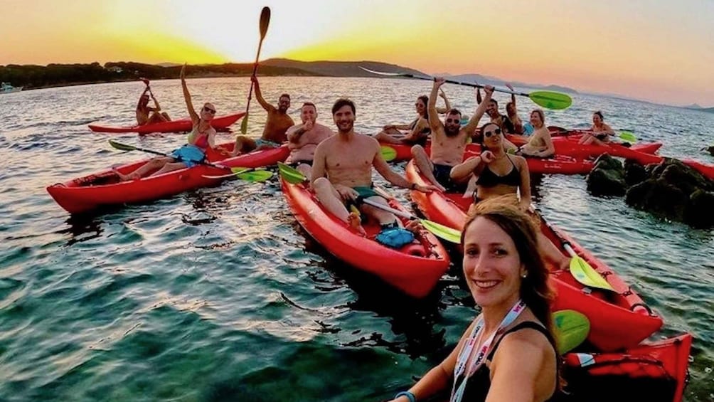 Picture 1 for Activity Sardinia: Sunset Kayak Tour with Snorkeling and Aperitif