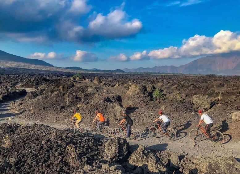 Picture 6 for Activity Mount Batur: Black Lava Cycling Tour w/ Natural Hot Spring