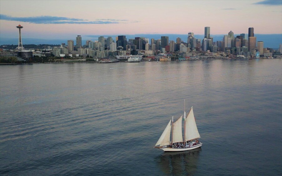 Picture 2 for Activity Seattle: Tall Sailboat Sunset Harbor Cruise