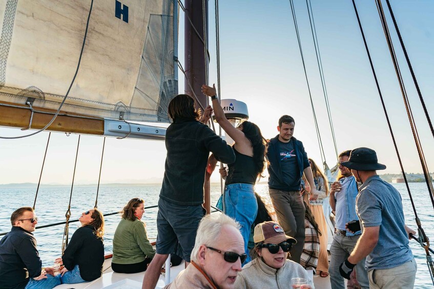 Picture 9 for Activity Seattle: Tall Sailboat Sunset Harbor Cruise